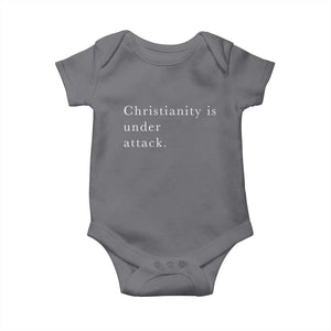 Christianity Is Under Attack Baby Onesie Pray for Grand Blanc Michigan Faith Support TS02 Charcoal Print Your Wear