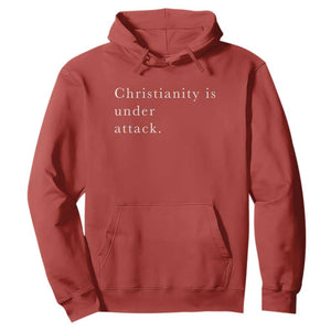 Christianity Is Under Attack Hoodie Pray for Grand Blanc Michigan Faith Support TS02 Red Print Your Wear