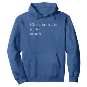 Christianity Is Under Attack Hoodie Pray for Grand Blanc Michigan Faith Support TS02 Royal Blue Print Your Wear