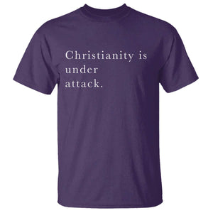 Christianity Is Under Attack T Shirt Pray for Grand Blanc Michigan Faith Support TS02 Purple Print Your Wear
