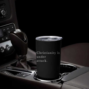 Christianity Is Under Attack Tumbler Cup Pray for Grand Blanc Michigan Faith Support TS02 Print Your Wear