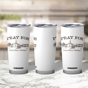 Pray for Grand Blanc Michigan Tumbler Cup Vintage Church Faith Support TS02 Print Your Wear