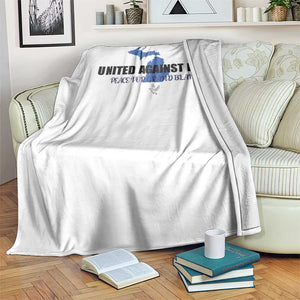 Peace for Grand Blanc Michigan Throw Blanket United Against Hate TS02 Print Your Wear
