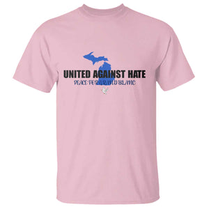 Peace for Grand Blanc Michigan T Shirt United Against Hate TS02 Light Pink Print Your Wear