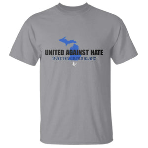 Peace for Grand Blanc Michigan T Shirt United Against Hate TS02 Sport Gray Print Your Wear