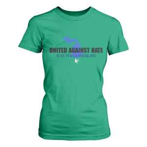 Peace for Grand Blanc Michigan T Shirt For Women United Against Hate TS02 Irish Green Print Your Wear