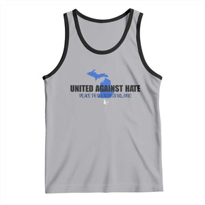 Peace for Grand Blanc Michigan Tank Top United Against Hate TS02 Athletic Heather Black Print Your Wear
