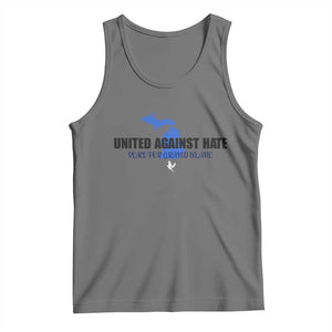 Peace for Grand Blanc Michigan Tank Top United Against Hate TS02 Black Heather Print Your Wear