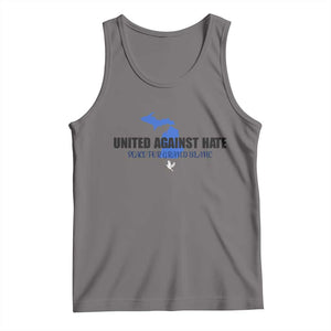 Peace for Grand Blanc Michigan Tank Top United Against Hate TS02 Deep Heather Print Your Wear