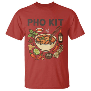 Funny Pho Kit Vietnamese Noodle Pun T Shirt Ramen Pho Lovers Hilarious Foodie Graphic TS02 Red Print Your Wear
