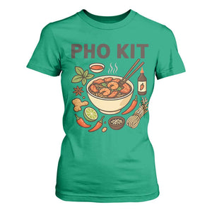 Funny Pho Kit Vietnamese Noodle Pun T Shirt For Women Ramen Pho Lovers Hilarious Foodie Graphic TS02 Irish Green Print Your Wear
