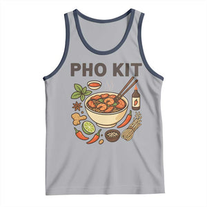 Funny Pho Kit Vietnamese Noodle Pun Tank Top Ramen Pho Lovers Hilarious Foodie Graphic TS02 Athletic Heather Navy Print Your Wear