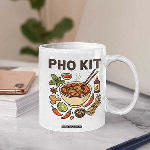 Funny Pho Kit Vietnamese Noodle Pun Coffee Mug Ramen Pho Lovers Hilarious Foodie Graphic TS02 Print Your Wear