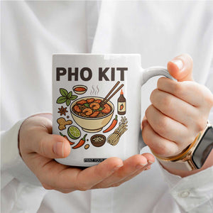 Funny Pho Kit Vietnamese Noodle Pun Coffee Mug Ramen Pho Lovers Hilarious Foodie Graphic TS02 Print Your Wear