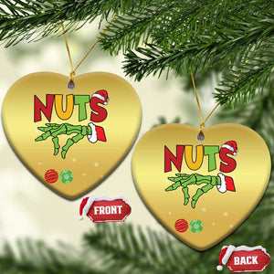 Christmas Couples Christmas Ornament Chestnuts Xmas Matching Family Funny Nuts Skeleton TS02 Heart Gold Print Your Wear