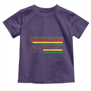 Black History Month Toddler T Shirt African American Pride US Flag TS02 Purple Print Your Wear