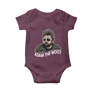Adam Inspired Graphic Baby Onesie The Woo Memorial Tribute TS02 Maroon Print Your Wear