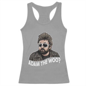 Adam Inspired Graphic Racerback Tank Top The Woo Memorial Tribute TS02 Sport Gray Print Your Wear