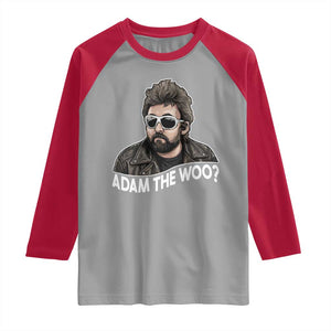Adam Inspired Graphic Raglan Shirt The Woo Memorial Tribute TS02 Sport Gray Red Print Your Wear