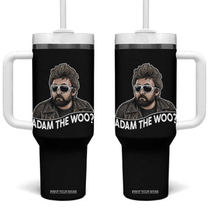 Adam Inspired Graphic Tumbler With Handle The Woo Memorial Tribute TS02 One Size: 40 oz Black Print Your Wear