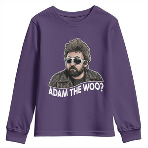Adam Inspired Graphic Youth Sweatshirt The Woo Memorial Tribute TS02 Purple Print Your Wear