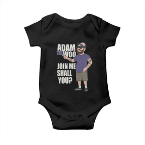 Adam Inspired Graphic Baby Onesie The Woo Memorial Tribute Join Me Shall You TS02 Black Print Your Wear