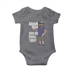 Adam Inspired Graphic Baby Onesie The Woo Memorial Tribute Join Me Shall You TS02 Charcoal Print Your Wear
