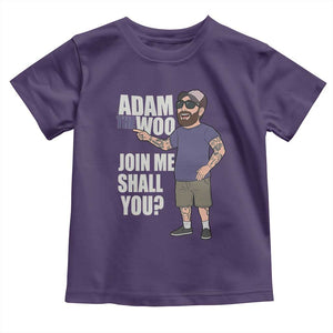 Adam Inspired Graphic Toddler T Shirt The Woo Memorial Tribute Join Me Shall You TS02 Purple Print Your Wear