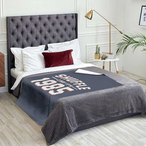 Shuffle Like Its 1985 Throw Blanket Retro Championship Celebrated TS02 Print Your Wear