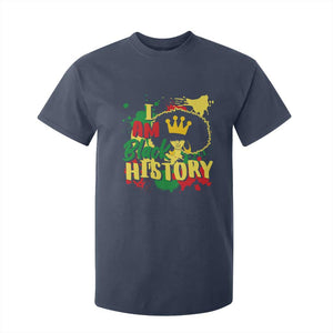 I Am Black History T Shirt For Kid Afro Queen African American Pride TS02 Navy Print Your Wear