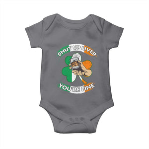 Funny St Patricks Day Baby Onesie Shut Up Liver You're Fine Drinking Team Squad TS02 Charcoal Print Your Wear