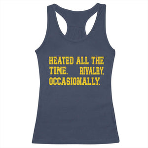 Heated All The Time Rivalry Occasionally Racerback Tank Top Viral Hockey Romance for Passionate Fans TS02 Navy Print Your Wear