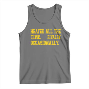 Heated All The Time Rivalry Occasionally Tank Top Viral Hockey Romance for Passionate Fans TS02 Black Heather Print Your Wear