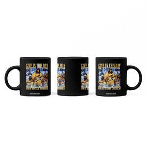 Give Us This Day Our Daily Shred Funny Christian Jesus Rock Coffee Mug Faith Humor Music Lover Inspired Gift TS02 Print Your Wear