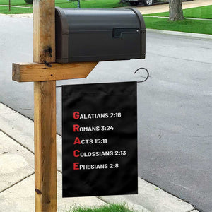GRACE Christian Scripture Acronym Garden Flag Bible Verses Galatians Romans Acts Colossians Ephesians Faith Message Gift TS02 Print Your Wear