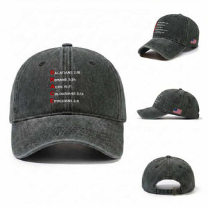 GRACE Christian Scripture Acronym Washed Cotton Baseball Cap Bible Verses Galatians Romans Acts Colossians Ephesians Faith Message Gift TS02 Washed Cap Universal Fit Dark Green Print Your Wear