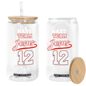 Team Jesus 12 Christian Sports Style Glass Can Go And Make Disciples Matthew 28:19 Faith Athletic Inspired Gift TS02 Print Your Wear