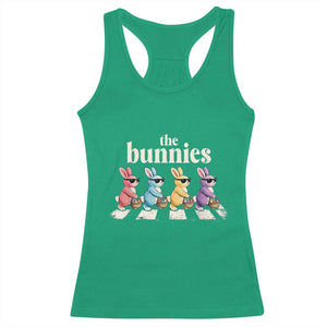 The Bunnies Parody Crossing Rabbits Graphic Racerback Tank Top Funny Easter Pop Culture Style Cute Bunny Gift TS02 Irish Green Print Your Wear