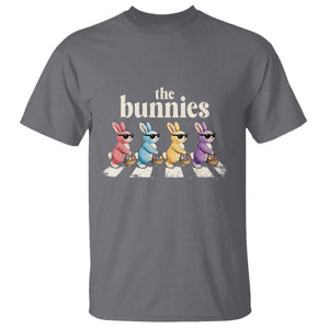 The Bunnies Parody Crossing Rabbits Graphic T Shirt Funny Easter Pop Culture Style Cute Bunny Gift TS02 Charcoal Print Your Wear
