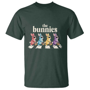 The Bunnies Parody Crossing Rabbits Graphic T Shirt Funny Easter Pop Culture Style Cute Bunny Gift TS02 Dark Forest Green Print Your Wear