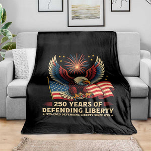 Patriotic Eagle US Army 250th Anniversary Throw Blanket 250 Years of Defending Liberty 1775 2025 TS02 Print Your Wear