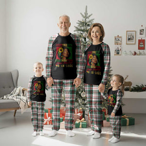 Juneteenth 1865 Black Freedom Celebration Plaid Pajama Set Afrocentric Pride Melanin Girl TS02 Christmas Plaid Print Your Wear