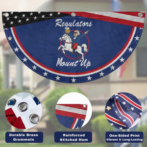 Funny Founding Father American Drinking Patriotic Fan Flag Regulators Mount Up 4th of July