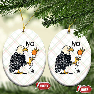 Bald Eagle No Kings In America Ceramic Ornament No Orange We The People Patriotic Political Statement TS02 Print Your Wear