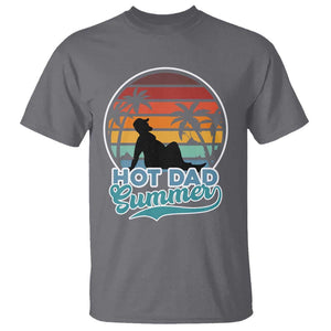 Summer Dad Bod T Shirt Funny Hot Dad Summer Retro Sunset TS02 Charcoal Print Your Wear