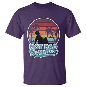 Summer Dad Bod T Shirt Funny Hot Dad Summer Retro Sunset TS02 Purple Print Your Wear