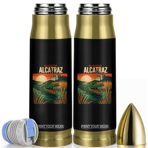 Alligator Alcatraz Bullet Tumbler Retro Florida Swamp Political Prison TS02 Black Print Your Wear