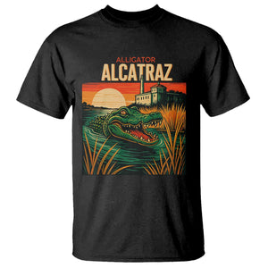 Alligator Alcatraz T Shirt Retro Florida Swamp Political Prison TS02 Black Print Your Wear