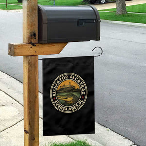 Alligator Alcatraz Everglades Florida Garden Flag Vintage Political Satire Retro TS02 Print Your Wear