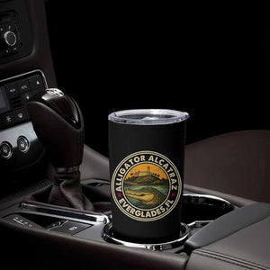 Alligator Alcatraz Everglades Florida Tumbler Cup Vintage Political Satire Retro TS02 Print Your Wear